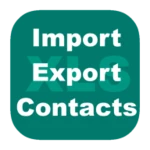 export import excel contacts android application logo